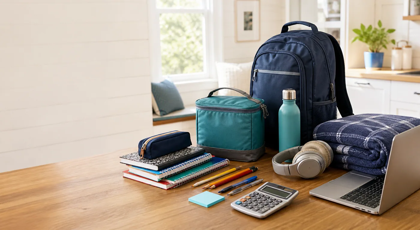 Backpacks, lunch gear, school supplies, and student technology