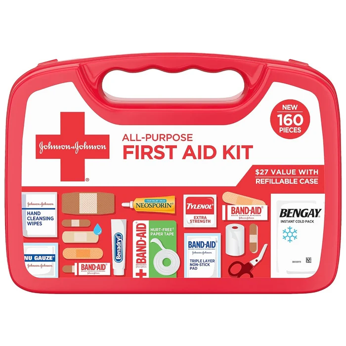 Johnson & Johnson All-Purpose First Aid Kit, 160 Pc. (202045)