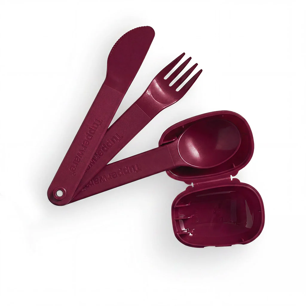 Tupperware® On The Go Cutlery | Reusable Travel Utensils | 4‑Piece Set